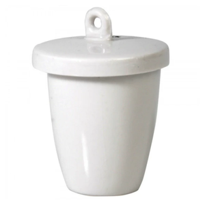 Crisol de Porcelana de 30 ml, Forma Alta de 44 x 40 mm con Tapa - Equipo de Calentamiento para Laboratorio - Product Image 1