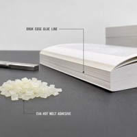 Colle thermofusible EVA pour reliure de livres, colle pour papier et feutre, colle thermique à haute viscosité, reliure industrielle
