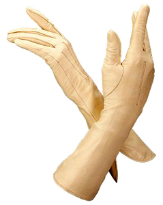 2025 vente en gros longue manchette en cuir PU femmes robe gants femmes mode Super longue robe en cuir gants - Product Image 4