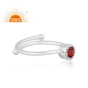 Latest Trending Fine Sterling <b>Silver</b> Natural <b>Garnet</b> Gemstone Stackable <b>Ring</b> Custom Jewelry For Women Gift For Her - Product Image 3