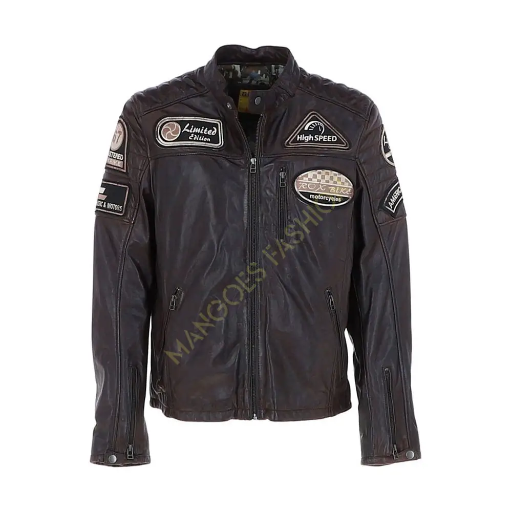 Chaqueta de motociclista de cuero para hombre Premium en negro atemporal: estilo 1128 Biker Unleash Your Bold Statement on the Road