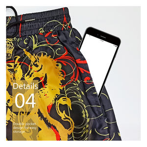 Pantalones cortos de sublimación de patrón sólido transpirable para hombre para la temporada de verano precio bajo al por mayor con servicio OEM - Product Image 5