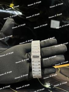 Reloj de pulsera de acero inoxidable con diamantes incrustados, esfera romana, automático, estilo hip hop para hombre. - Product Image 3