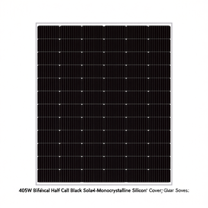 Panneau solaire bifacial 405W à demi-cellules noires - Silicium monocristallin avec couvercle avant en verre - Product Image 2