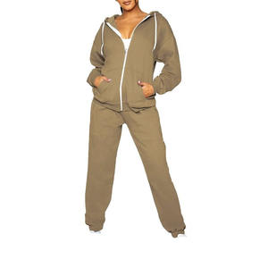 ชุดวอร์มผู้หญิงผ้าคอตตอนเนื้อบางไซส์พิเศษ, ชุดวอร์มแนวสตรีทสวมใส่ในฤดูหนาว - Product Image 5