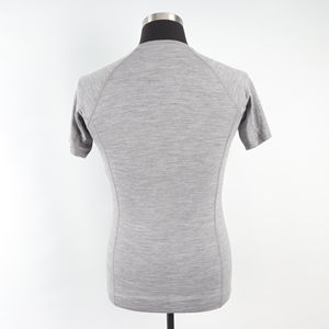 Ropa deportiva, camisetas para hombre, camiseta gris en blanco con cuello redondo, camisetas de manga corta de talla grande transpirables con cuello redondo para hombre, camisetas teñidas de Color personalizado - Product Image 2