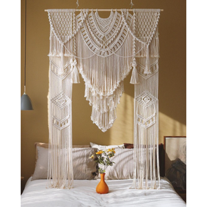 Arco de Macramé Grande para Decoración de Bodas, Elegante Adorno de Pared para Ceremonias - Product Image 1