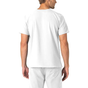 Top Exfoliante para hombre de ajuste personalizado con opciones de bordado e impresión de logotipo uniforme sanitario transpirable duradero para profesionales - Product Image 6