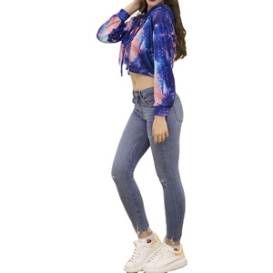 Nouveau à la mode femmes sweats à capuche meilleure vente de haute qualité grande taille impression personnalisée haut court sweats à capuche pour femmes 2026 - Product Image 3