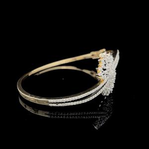 Pulsera de diamantes marquesa con baño de oro macizo de 14k personalizada para joyería unisex, moissanita totalmente engastada - Product Image 2
