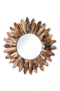 Ngọc lục bảo nhựa màu xanh lá cây Hướng Dương Tường gương handmade vòng trang trí gương cho phòng ngủ phòng khách sạn nội thất nhà - Product Image 6