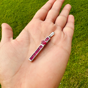 Joyería de calidad superior 100% Colgante de Piedra natal de rubí natural para mujer nueva colección hermoso regalo de cumpleaños por su precio bajo - Product Image 4