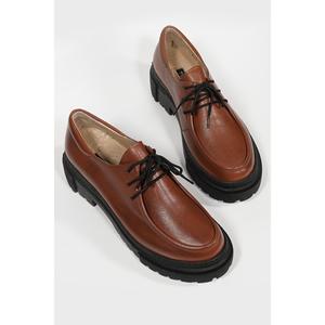 Scarpe stringate in vera pelle naturale da donna taglia 35-41 - Product Image 3