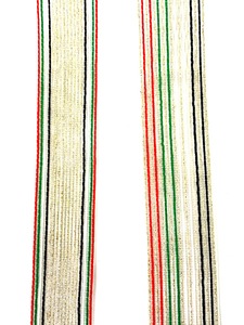 Dentelle à franges colorées de 9m 27mm de large avec strass et perles de décoration dentelle à défilement métallique pour la couture de nappe décor - Product Image 3