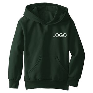 Sweats à capuche unisexes avec logo personnalisé, en polaire unie, couleur unie, poche avant, design chaud - Product Image 6