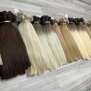 ¡PRECIO BARATO! Extensiones de cabello de trama, cabello humano de Vietnam, todos los colores, súper doble dibujado, cabello virgen crudo - Product Image 2