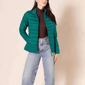 Good Quality Stand Collar Women's Clothing Jackets <b>Zipper</b> Closure Cheap Price Polyester Material Women's Puffer Jackets - Product Image 2