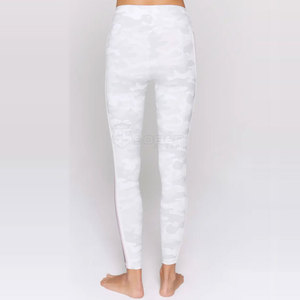 Women's Active Fitness Breathable Cotton/Bamboo Seamless Lightweight Yoga <b>Tummy</b> <b>Control</b> Mid Waist Casual Gym Sports Leggings - Product Image 2