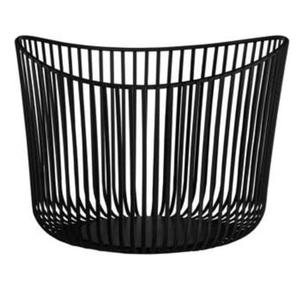 Panier de rangement pour fruits en fil métallique au design élégant, panier de service pour fruits en métal noir avec revêtement en poudre, utilisation pour le rangement dans la cuisine à la maison et dans les hôtels - Product Image 1