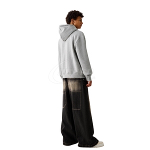 Men Plain <b>Hoodie</b> Comfortable Casual Pullover 2025 New Style <b>Lightweight</b> Streetwear Bulk Wholesale Custom - Product Image 3