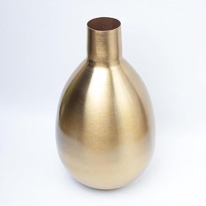 Vase à fleurs de table en métal de fer de style ambiance ton or pour la maison chambre à coucher salon vase à fleurs décoratif - Product Image 3