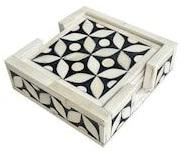 แผ่นรองแก้วไม้วอลนัททรงสี่เหลี่ยมลายดอกไม้ฝังกระดูก สำหรับตกแต่งโต๊ะกาแฟและตกแต่งบ้านในโอกาสพิเศษ จากผู้จัดจำหน่ายชั้นนำ - Product Image 5