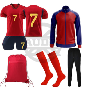Maillot de football personnalisé avec nom et numéros d'équipe, pantalon et ensemble de vêtements pour joueur de football, kits de football personnalisés - Product Image 2