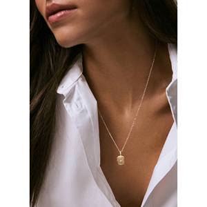 Collier à pendentif côtelé Relic avec technologie d'incrustation de citrine sertie clos - Product Image 4