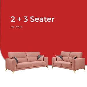 2-3 Seater Eco-Friendly Fabric Sectional Sofa Set Minimalistic Design with High-Density Foam Lighted Wood <b>Frame</b> for Living Room - Product Image 4