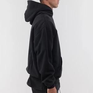 เสื้อมีฮู้ดแบบสวมหัวผ้าฟลีซรุ่น100% มีฮู้ดสำหรับผู้ชาย, เสื้อมีฮู้ดกีฬาระบายอากาศได้ดีผ้าคอตตอนสีทึบใหม่ - Product Image 4