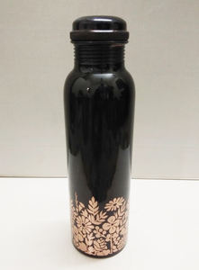 Fantaisie fleur gravure imprimé cuivre bouteille d'eau potable de haute qualité pas cher prix de gros fantaisie 2024 Design bouteilles à boire - Product Image 6