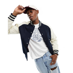 Men's Varsity College <b>Jacket</b> <b>Baseball</b> <b>Bomber</b> <b>Jacket</b> Vintage Casual Unisex Streetwear Patches Varsity <b>Jackets</b> - Product Image 1