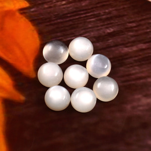 Piedra Lunar Blanca Natural AAA de 10 mm, Cabujón Plano, Gema Semipreciosa Suelta para Joyería, Dureza 6.5, Personalización por Terceros - Product Image 3