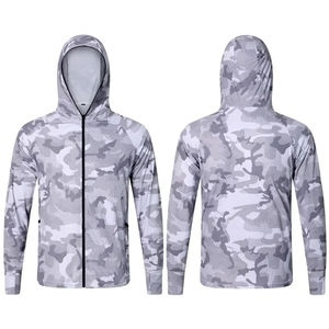 2025 Camo Chasse À Capuche Polyester Polaire Full-Zip Thermique À Capuche Full Sublimation Pêche Hoodies - Product Image 1