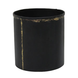 La jardinière ronde soudée métallique couleur noir rouillé Design vintage Pot de fleur et vase pour jardin et décoration intérieure personnalisés - Product Image 1