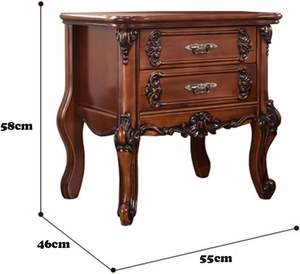 Wenjin Nightstand Made Of Mahogany <b>Wood</b> High Quality With Brown Color For Living Room Bedroom Furniture. - Product Image 5