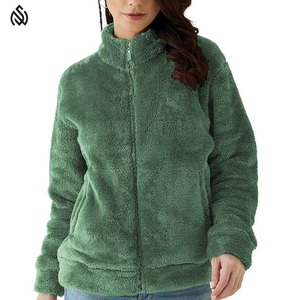 2025 nouveauté Sherpa polaire veste automne hiver respirant femmes Sherpa manches longues fermeture éclair complète polaire Sherpa veste - Product Image 1
