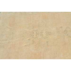 Tapis turc Vintage Beige 5.2 X 14.1ft fait à la main en laine grande surface Patchwork Design rectangulaire couloir Latex pour décoration de chambre - Product Image 5
