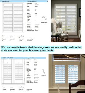 Nhà Máy Giá Trồng Cửa Chớp 2.5 Inch 3.5 Inch 4.5 Inch Louver Cửa Sổ Màn Trập Bằng Gỗ Và PVC Cửa Chớp Cho Cửa Sổ - Product Image 3