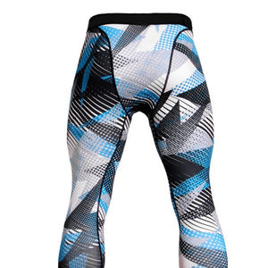 Precio al por mayor de secado rápido hombres sublimación Legging personalizado suave llegada sublimación excelencia calidad cintura elástica Yoga Leggings - Product Image 3