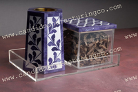 Juego de quemador de incienso islámico personalizado listo para enviar fragancia de madera Natural con perla Benzoin perfumado artículos para el hogar portavelas