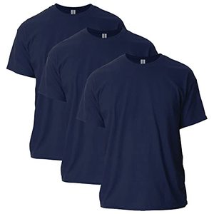 Camisetas de Verano para Hombre, Color Azul Marino Sólido, Personalizadas, Talla Grande, 100% Algodón, Hombros Caídos, Gran Venta - Product Image 1