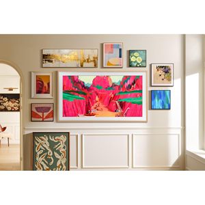 85 Inch QLED AI Smart TV with Modern Slim Picture Frame Design 4K <b>Display</b> Screen Single Contion <b>Cable</b> - Product Image 3