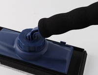Brosse à peinture industrielle DIY en éponge avec poignée réglable, outil de finition d'angle de 12 cm pour la maison, support personnalisé OEM/ODM