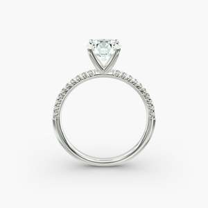 Bague en diamant Moissanite coupe ronde en argent 925 1.5 carats avec réglage pavé bague de mode élégante pour dames luxe de tous les jours - Product Image 5