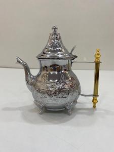 เครื่องชงกาแฟสแตนเลสสไตล์ตะวันออกกลางหม้อกาแฟอาหรับเครื่องชงกาแฟ dallah หม้ออุ่นหม้อสีเงิน dallah - Product Image 3