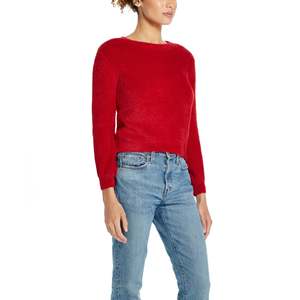 Maglione Vintage da Donna Rosso con Bordo a Ciglia, Impermeabile per l'Inverno, Taglia X-Large - Product Image 1