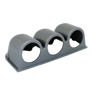 Supporto orizzontale per strumenti a 3 fori effetto carbonio - Product Image 1