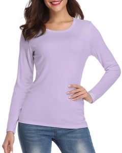 New Trend Underscrub Stretch Plain Medical <b>Undershirt</b> Comfort Elastic Loose Crop Tops Polyester/Cotton Unisex Needle Detection - Product Image 5