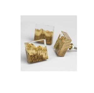 Bouton en résine de bois boutons de tiroir et de porte, prix d'usine, résine en laiton pour taille personnalisée, produit Offre Spéciale - Product Image 2
